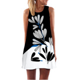Women Dress Casual Sleeveless Short Summer Dress