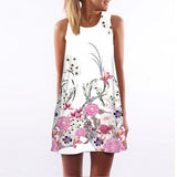 Women Dress Casual Sleeveless Short Summer Dress