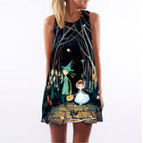 Women Dress Casual Sleeveless Short Summer Dress