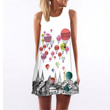 Women Dress Casual Sleeveless Short Summer Dress