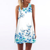 Women Dress Casual Sleeveless Short Summer Dress