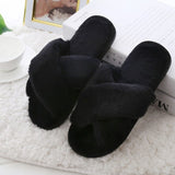 Shoes Faux Fur Winter Home Slippers Women Shoes