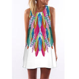 Women Dress Casual Sleeveless Short Summer Dress