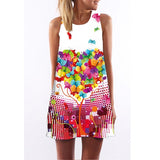 Women Dress Casual Sleeveless Short Summer Dress
