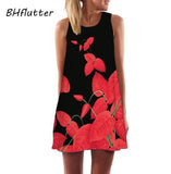 Women Dress Casual Sleeveless Short Summer Dress