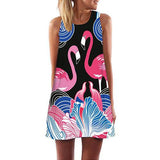 Women Dress Casual Sleeveless Short Summer Dress