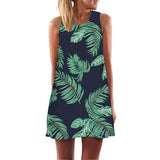 Women Dress Casual Sleeveless Short Summer Dress