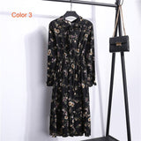 Women Dress Full Sleeve Elastic Waist Party Dress