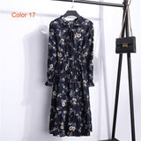 Women Dress Full Sleeve Elastic Waist Party Dress