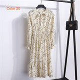 Women Dress Full Sleeve Elastic Waist Party Dress
