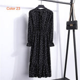 Women Dress Full Sleeve Elastic Waist Party Dress