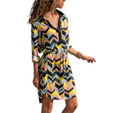 Women Dress Long Sleeve Shirt Summer Dress