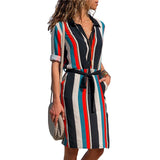 Women Dress Long Sleeve Shirt Summer Dress
