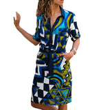 Women Dress Long Sleeve Shirt Summer Dress