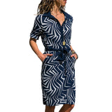 Women Dress Long Sleeve Shirt Summer Dress