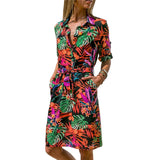 Women Dress Long Sleeve Shirt Summer Dress