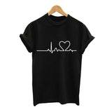 T-shirts Love Printed Short Sleeve