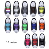 Shoes 16pcs/lot Silicone Elastic Shoelaces
