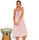 Women Dress Backless Casual Long Dress