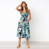 Women Dress Backless Casual Long Dress