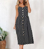 Women Dress Backless Casual Long Dress