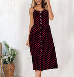 Women Dress Backless Casual Long Dress