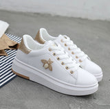 Shoes Breathable Leather Casual Sport Sneakers Women Shoes