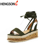Shoes Open Toe Summer Lace Up Sandals Women Shoes