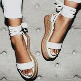 Shoes Open Toe Summer Lace Up Sandals Women Shoes