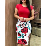 Women Dress Sexy Short Sleeve Long Dress