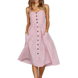 Women Dress Backless Casual Long Dress