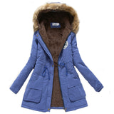 Coat&Jacket Women Winter Warm Slim Long Fur Cotton Coat