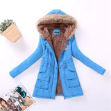 Coat&Jacket Women Winter Warm Slim Long Fur Cotton Coat