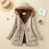 Coat&Jacket Women Winter Warm Slim Long Fur Cotton Coat