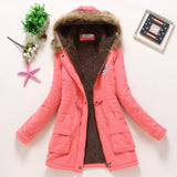 Coat&Jacket Women Winter Warm Slim Long Fur Cotton Coat