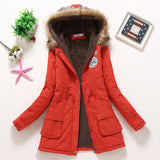 Coat&Jacket Women Winter Warm Slim Long Fur Cotton Coat