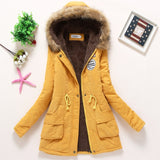 Coat&Jacket Women Winter Warm Slim Long Fur Cotton Coat