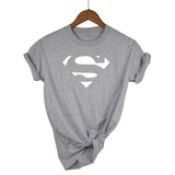 T shirt  Superman Short Sleeve O-Neck