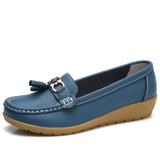 Shoes Leather Casual Sewing Women Shoes
