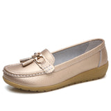 Shoes Leather Casual Sewing Women Shoes
