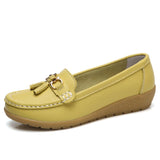 Shoes Leather Casual Sewing Women Shoes
