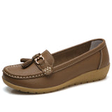 Shoes Leather Casual Sewing Women Shoes