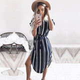 Women Dress Geometric Print Summer Dress