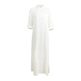 Women Dress Sexy V Neck Long Sleeve Casual Shirt Dress