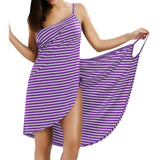 Women Dress V-neck Spaghetti Strap Backless Summer Dress