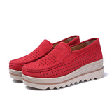 Shoes Leather Sneakers Women Shoes