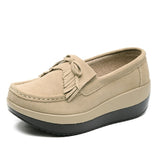 Shoes Leather Sneakers Women Shoes