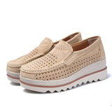 Shoes Leather Sneakers Women Shoes
