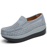Shoes Leather Sneakers Women Shoes