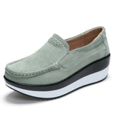 Shoes Leather Sneakers Women Shoes